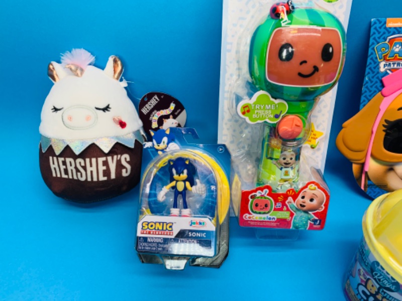 Photo 2 of 259892…toys- cocomelon, paw patrol, squishmellow , slime, and more