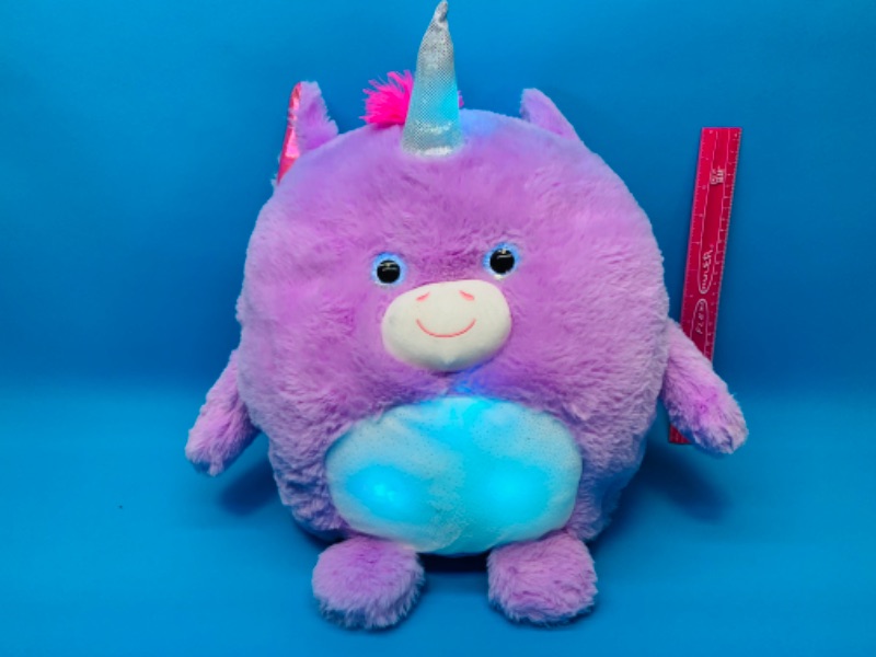Photo 4 of 259956…large Hug Me light up unicorn plush 