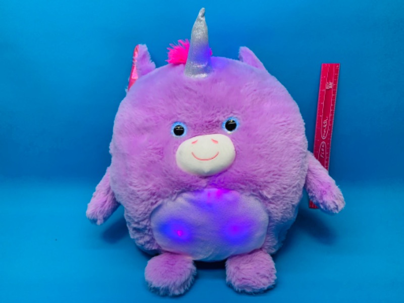 Photo 3 of 259956…large Hug Me light up unicorn plush 