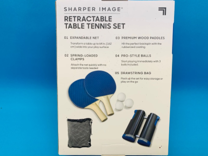 Photo 2 of 259962…Sharper Image retractable table tennis set