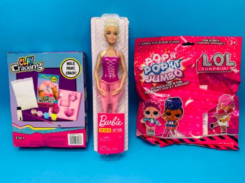 Photo 4 of 259974…3 piece LOL, Barbie, and craft kit toys