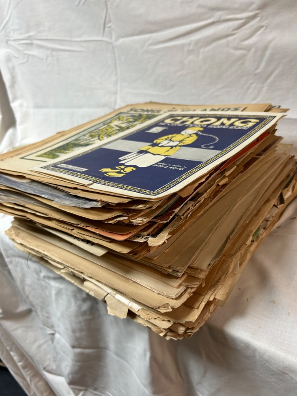 Photo 4 of large lot  of vintage sheet music appx 50 pieces of sheet music plus lots of other music pages