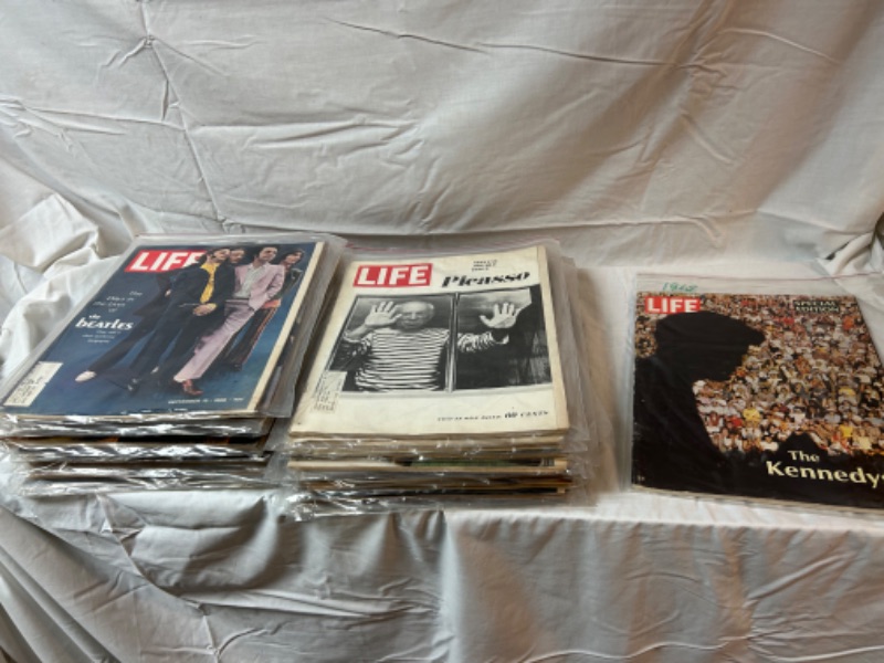 Photo 2 of 53 issues of Life magazines from 1968 complete year plus 1 special edition 