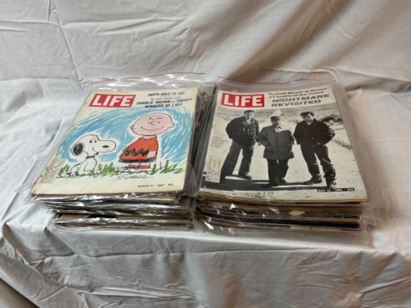 Photo 1 of 44 issues of Life magazine from 1967 
