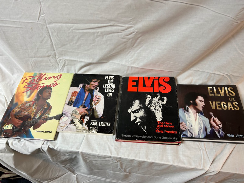 Photo 1 of 4 books Elvis and Rolling Stones 