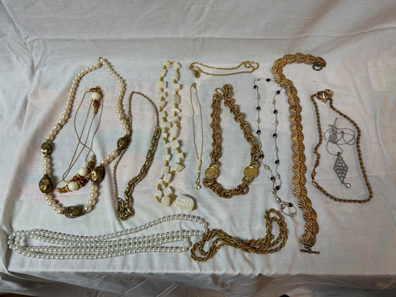 Photo 1 of Lot of costume jewelry necklaces 