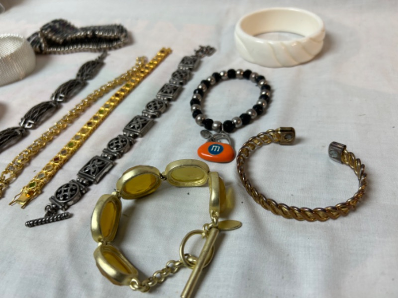 Photo 2 of Lot of costume jewelry bracelets  