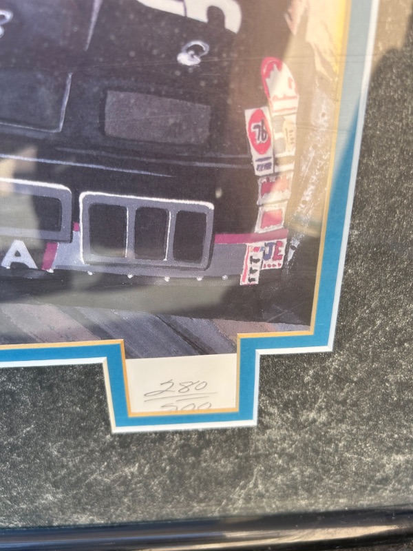 Photo 3 of Garry Hill Nascar print framed signed and numbered Speed merchants 