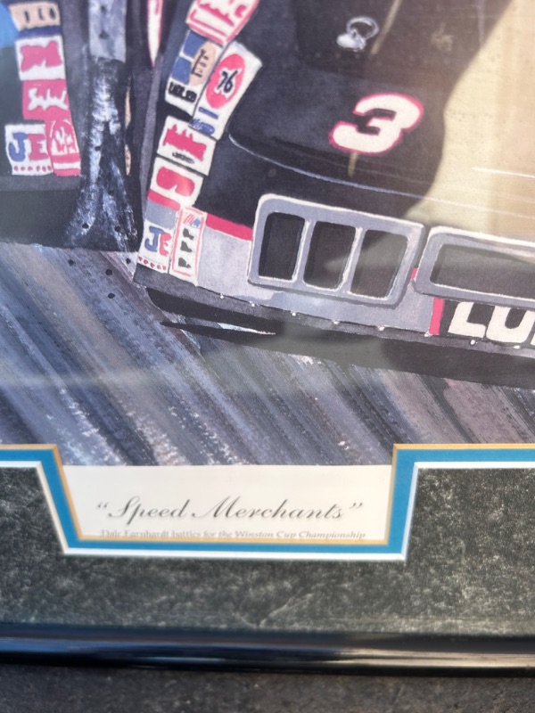Photo 2 of Garry Hill Nascar print framed signed and numbered Speed merchants 
