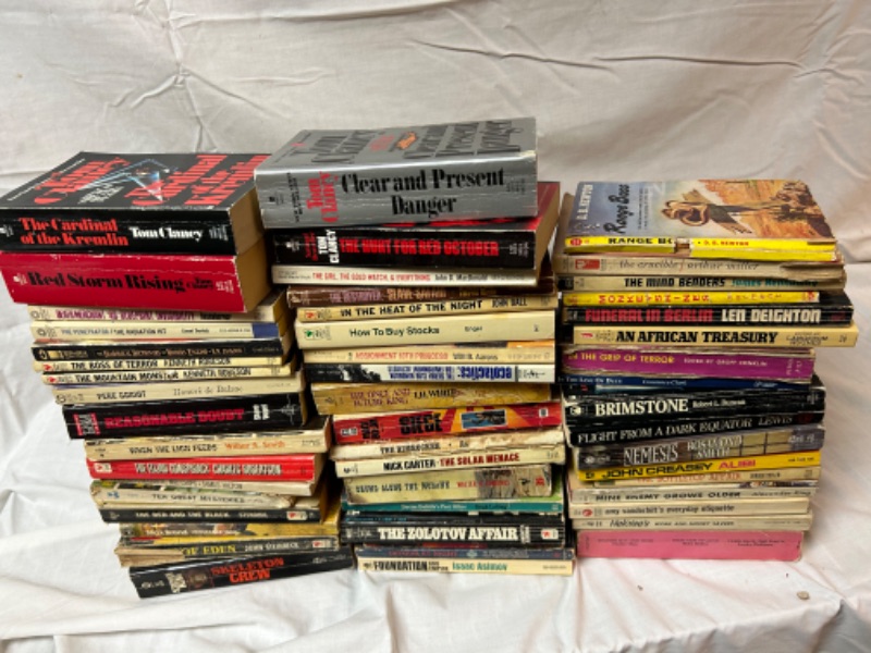 Photo 1 of 50 vintage paperback books poor to good condition 