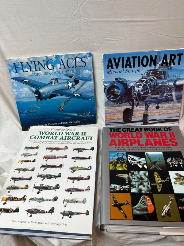 Photo 2 of Very large books about airplanes and war