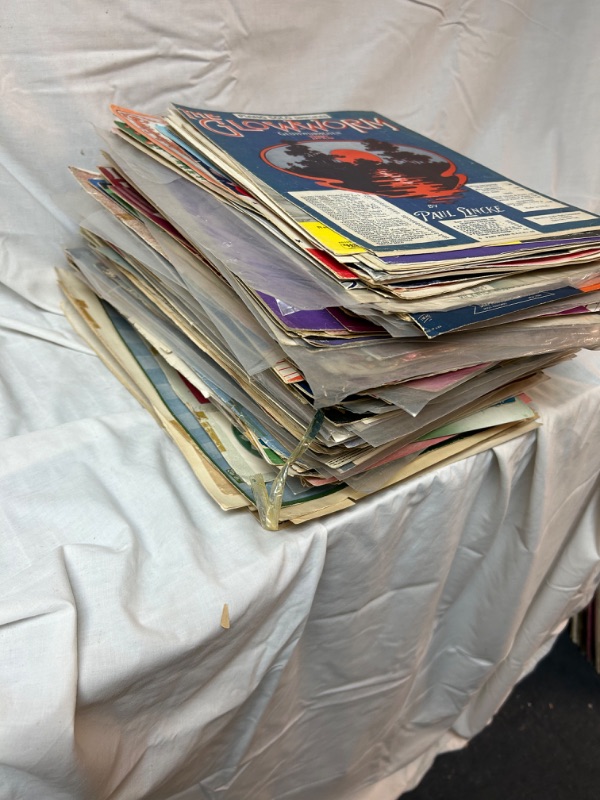 Photo 2 of Over 200 pieces of Vintage sheet music