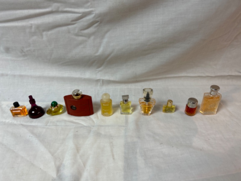 Photo 1 of 10 Miniature Bottles of Perfume 
