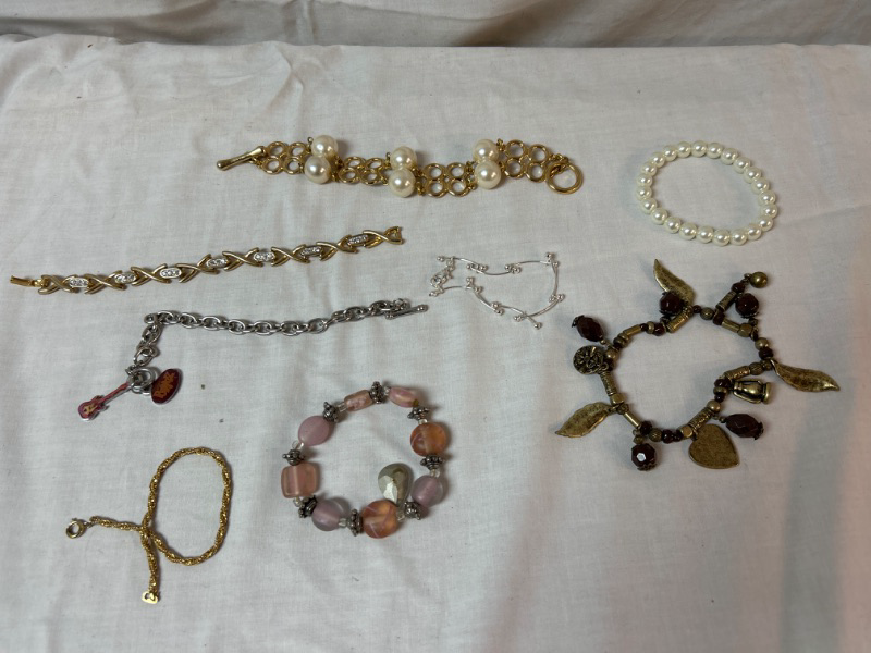Photo 1 of 8 costume jewelry bracelets 