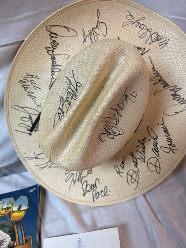 Photo 2 of Bullriders Autographed stetson hats poster tickets more