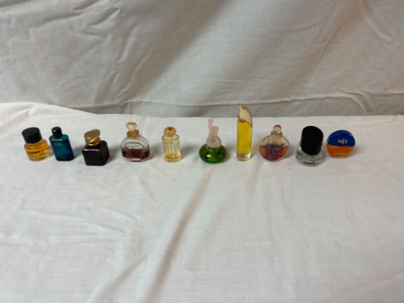 Photo 1 of  10 mini bottles of perfume