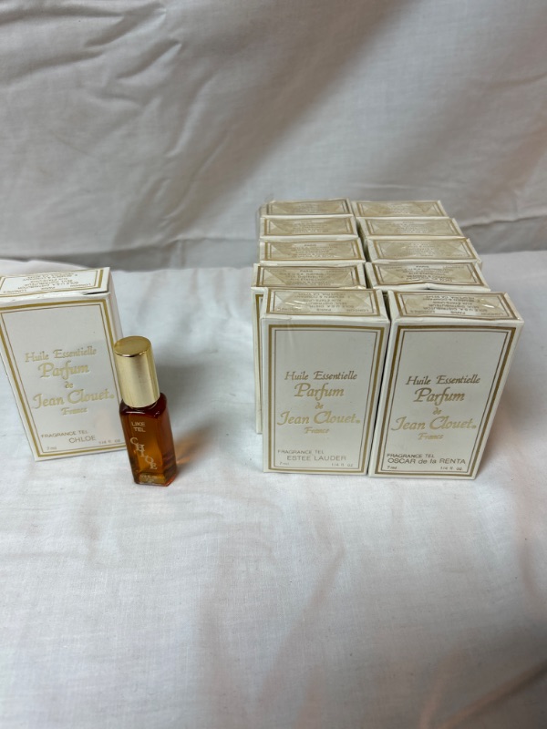 Photo 1 of Lot of 10 New sealed in boxes Huile Essentielle Parfum de Jean Clouet France