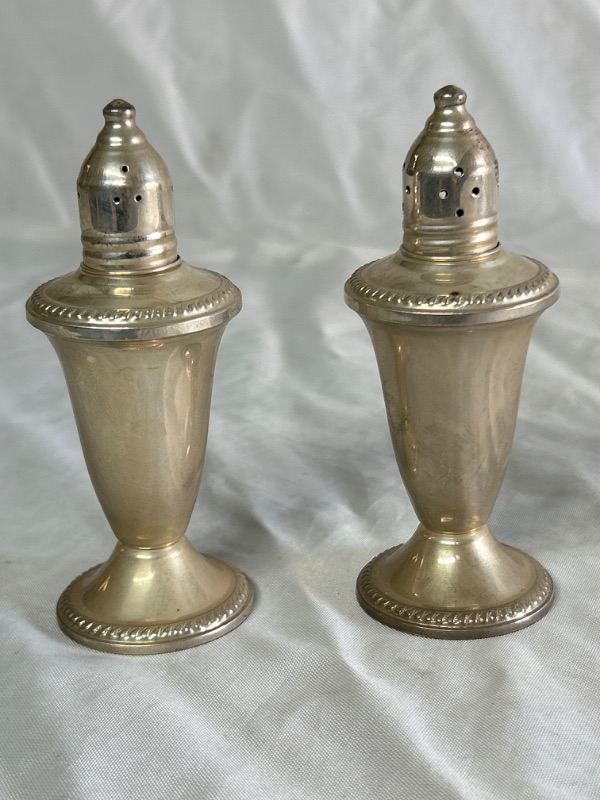 Photo 1 of Sterling silver salt and pepper shaker set