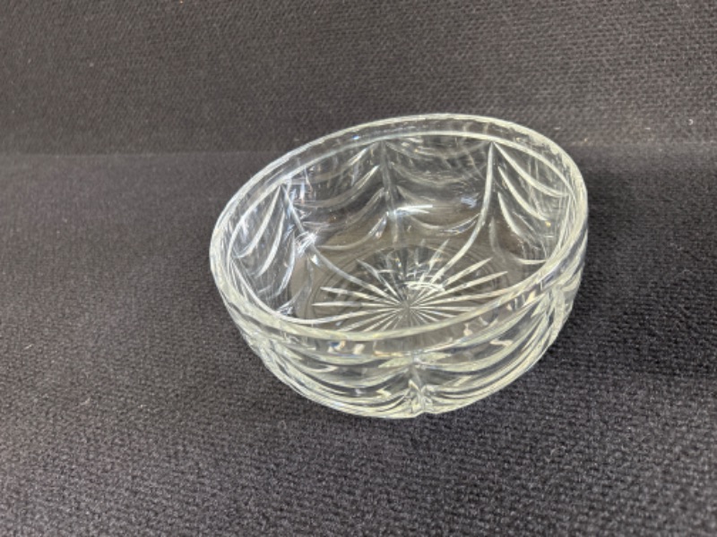 Photo 1 of Brierly signed crystal bowl 7 inches across