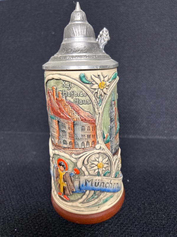 Photo 1 of Thewalt German lidded stein 