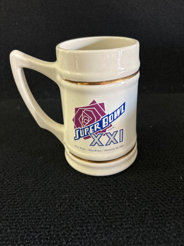 Photo 2 of Super Bowl XXI mug/Stein appx 6 inches tall