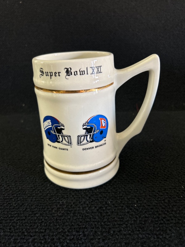 Photo 1 of Super Bowl XXI mug/Stein appx 6 inches tall