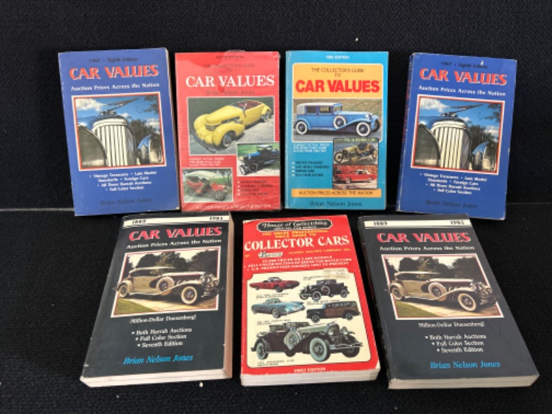 Photo 1 of Old car value guides with auction results from the 1980's 