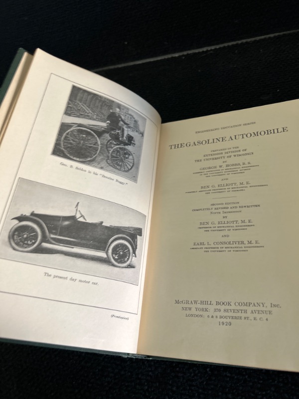 Photo 2 of Gasoline automobile book from 1920 