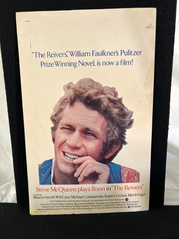 Photo 1 of Window card movie poster Steve McQueen measures 22 x 14