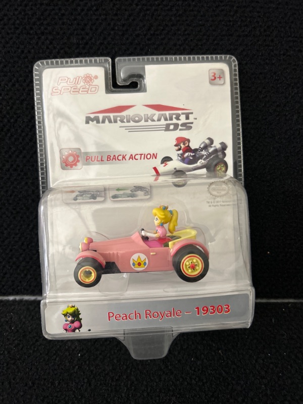 Photo 1 of New in package Mario Kart DS Peach Royale pull back auction toy 