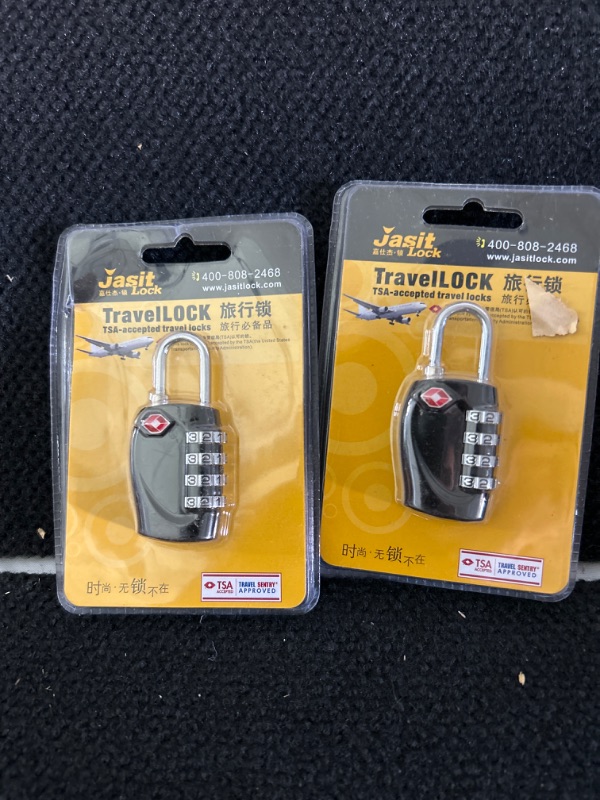 Photo 1 of Set of 2 Jasit TSA approved travel locks both black 