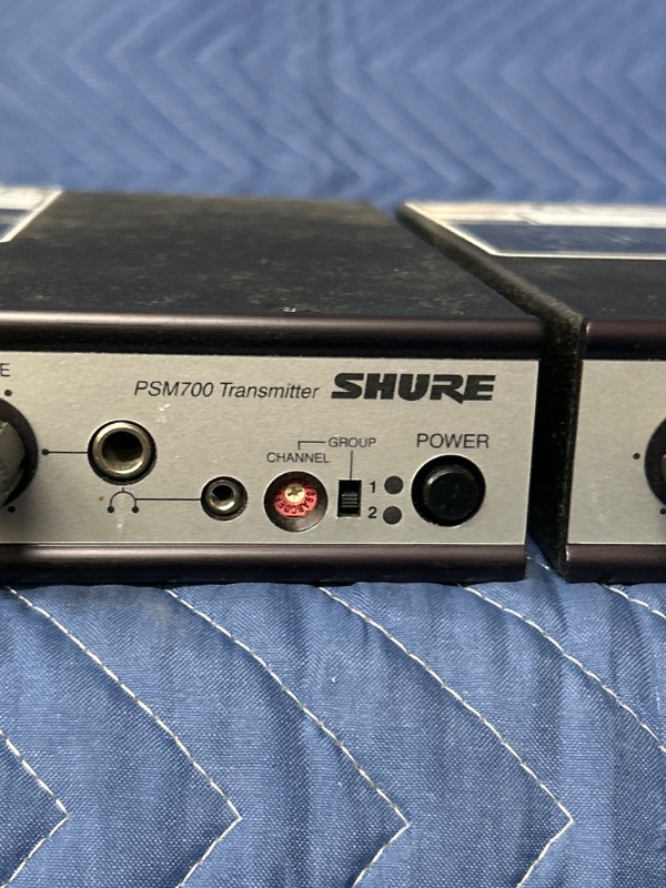 Photo 2 of two rack mount  Shure transmitters P7T-HF for PSM700 untested