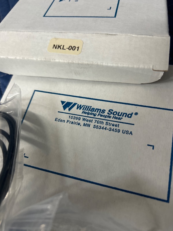 Photo 2 of Set of 2 new in box Williams Sound NKL001 neck look 18" cord 3.5mm plug 