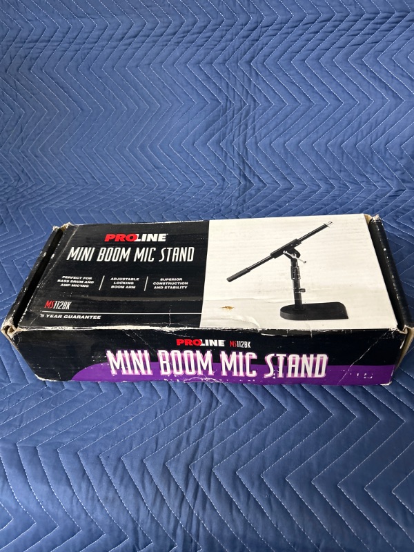 Photo 1 of New in box Proline MS112BK Desk Boom Microphone Stand