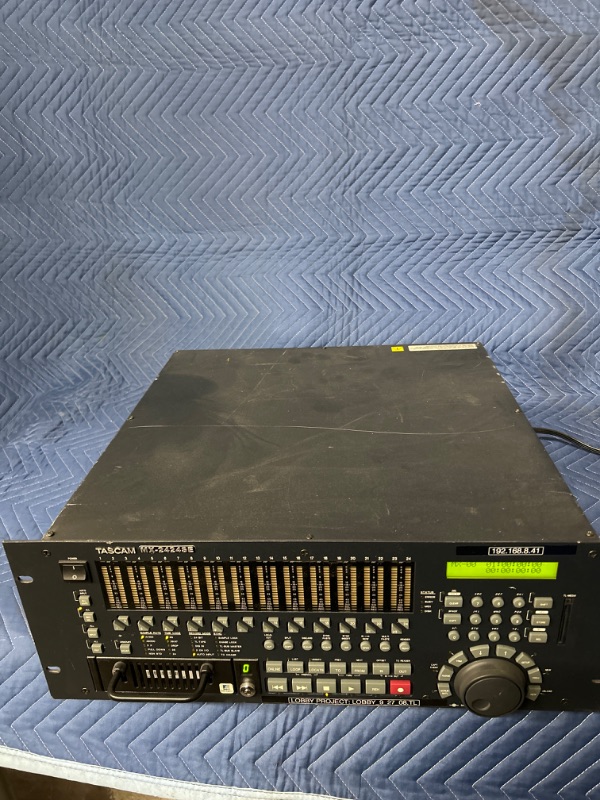 Photo 1 of TASCAM MX-2424SE MX2424 Audio 24 Track Hard Disk Recorder lights up no further testing untested unknown condition no key 