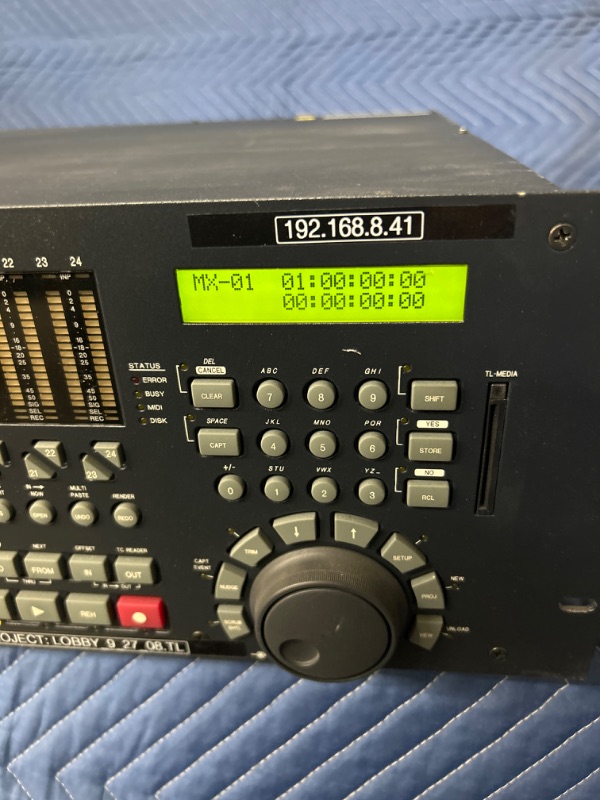 Photo 3 of TASCAM MX-2424SE MX2424 Audio 24 Track Hard Disk Recorder lights up no further testing untested unknown condition no key 