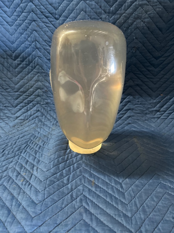 Photo 1 of Solid polycarbonate manikin head looks like alien. Very unique. 11.5 inches tall has some small scratches