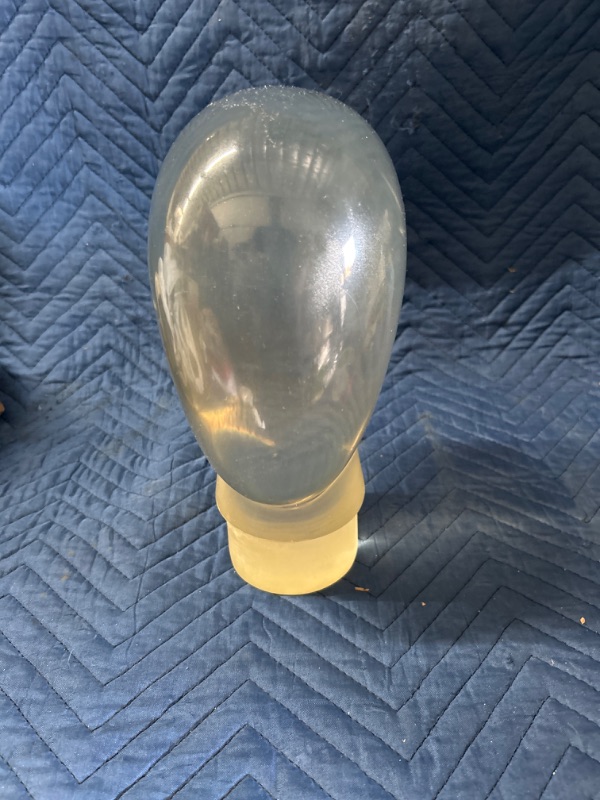 Photo 1 of Solid polycarbonate Female manikin head looks like alien. Very unique. 11.5 inches tall has some small scratches