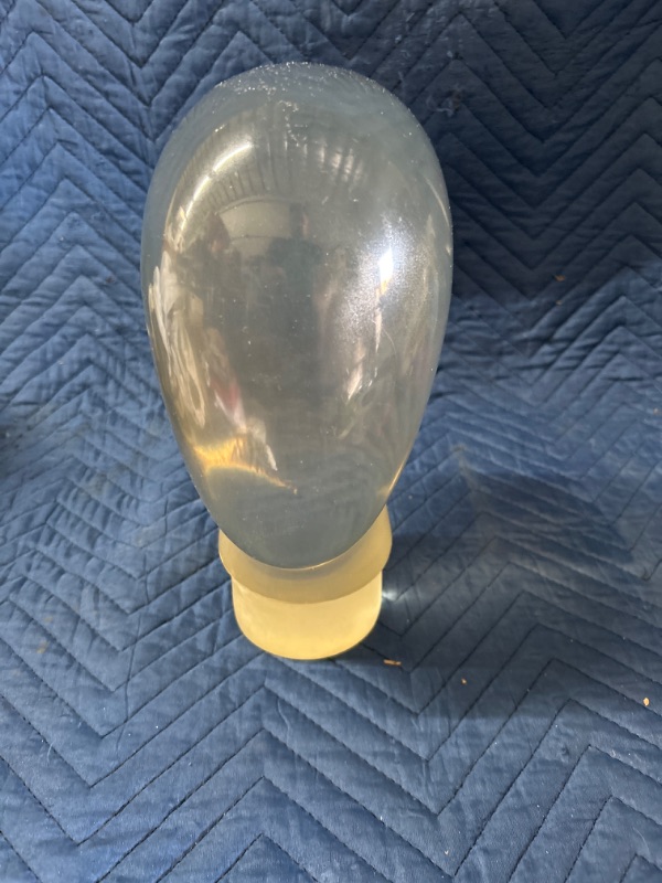 Photo 1 of Solid polycarbonate Female manikin head looks like alien. Very unique. 11.5 inches tall has some small scratches