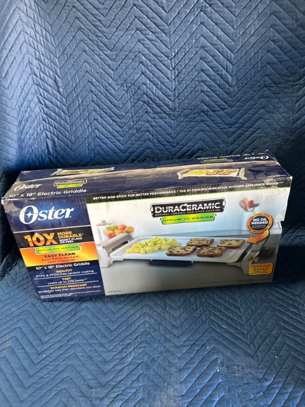 Photo 1 of New in box Oster duraceramic 10 x 18 electric  griddle 