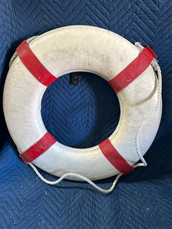 Photo 1 of Vintage life preserver wall hanger 