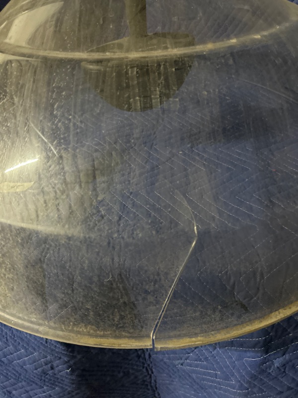 Photo 2 of 30" dome soundtube speaker has crack in plastic see last photo is dirty from warehouse