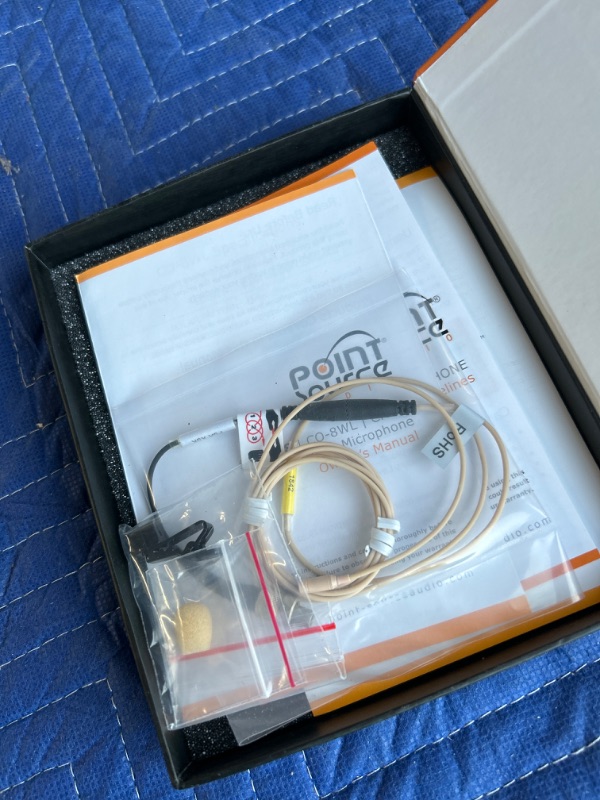 Photo 3 of Four New in Box Point Source CO-8WD-XSK-BE  series 8 lavalier Mic 