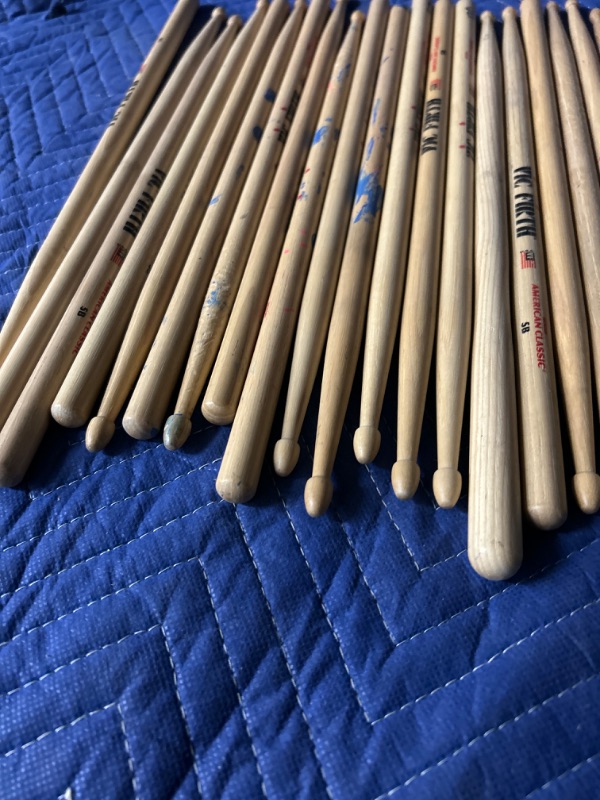 Photo 2 of Lot of used drum sticks 