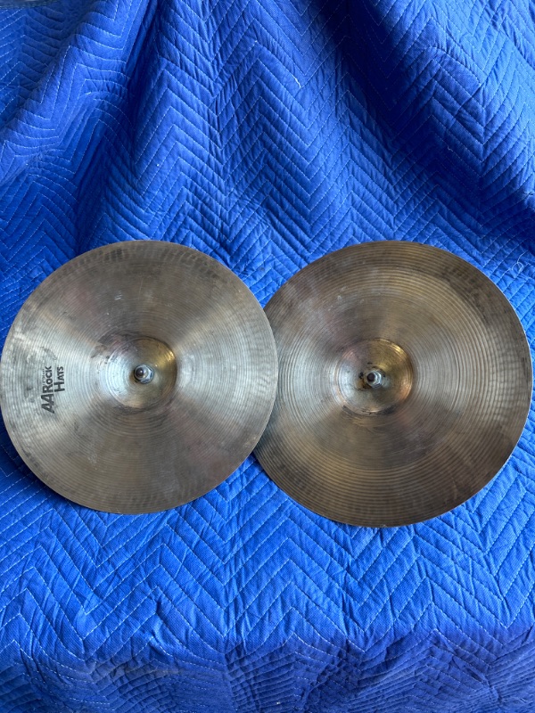 Photo 2 of Sabian aa rock hats 14" with handles 