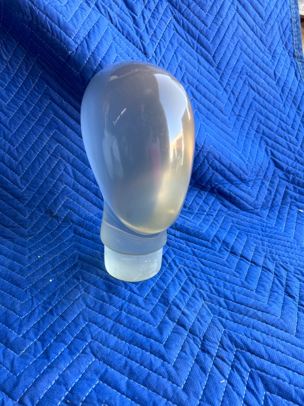 Photo 1 of Solid polycarbonate Female manikin head looks like alien. Very unique. 11.5 inches tall has some small scratches