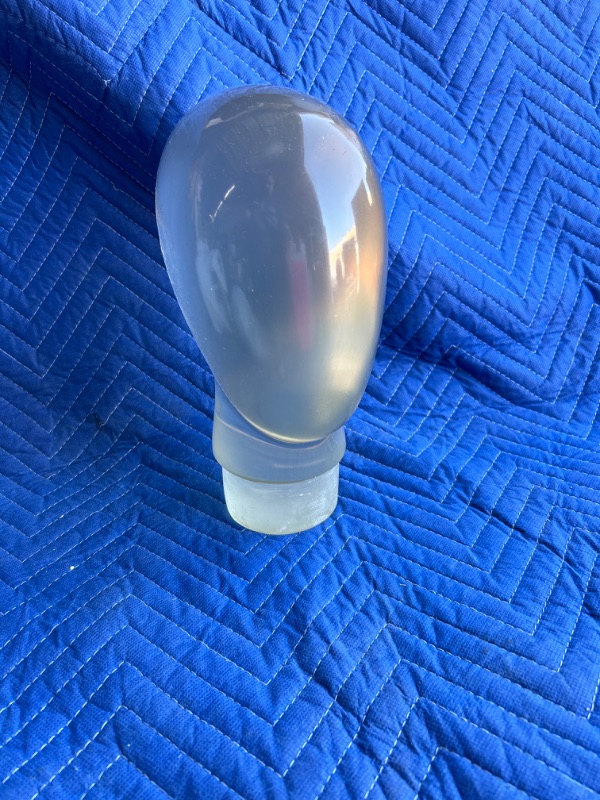 Photo 1 of Solid polycarbonate Female manikin head looks like alien. Very unique. 11.5 inches tall has some small scratches