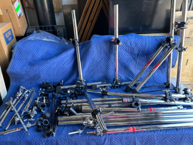 Photo 1 of Lots of Gibraltar Drum rack parts see lots of photos