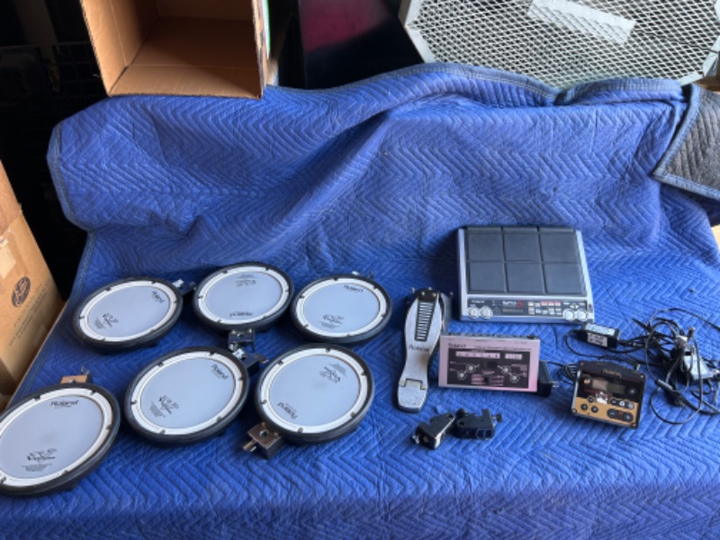 Photo 1 of Roland Electric drum parts includes TM-2, TMC-6 and SPD-S and triggers, pedal and 6 PDX-8 pads