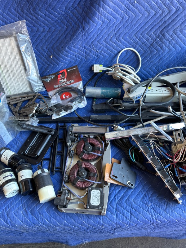 Photo 2 of large lot of used items parts and pieces cord ends untested unknown as is lot 